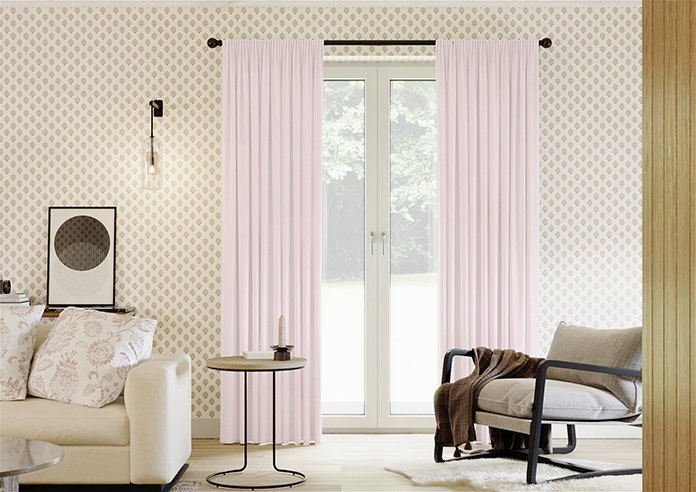 Ultra Luxe Velvet, Light Pink - Made to Measure Curtains - Image 3